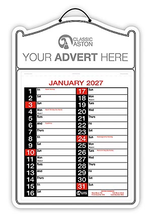 Cal 182 Aston Memo Calendar