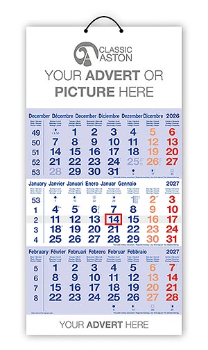 Cal 601 Aston Compact Shipping Calendar