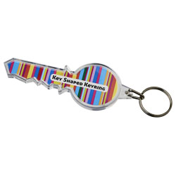 Van Shaped Plastic Promotional Keyring